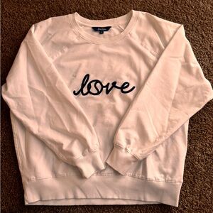 Tennis Love White Crew Neck Sweater by Ame & Lulu. Never worn